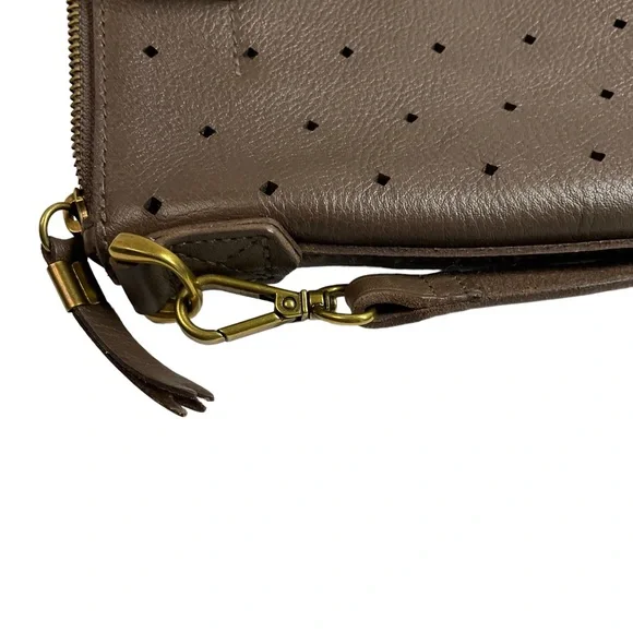 Madewell Chocolate Brown The Transport Crossbody Bag: Geo Holepunch Edition - Picture 5 of 15